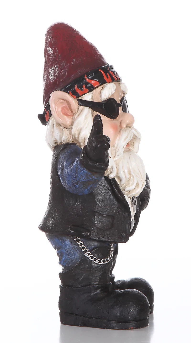 Biker Gnome Statue