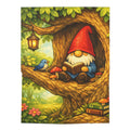 Gnome in the Tree Baby Swaddle Blanket — Woodland Nursery Swaddle