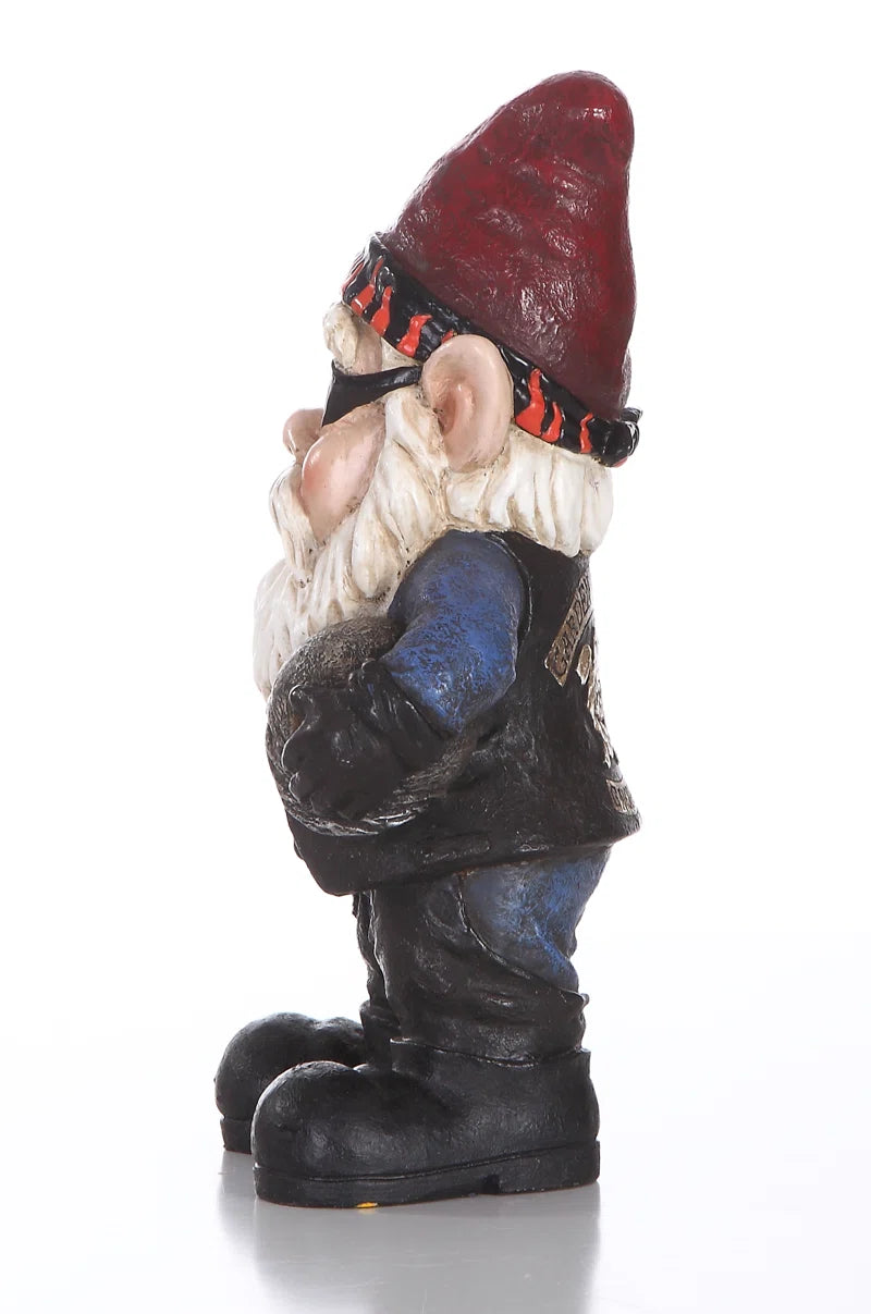 Biker Gnome Statue