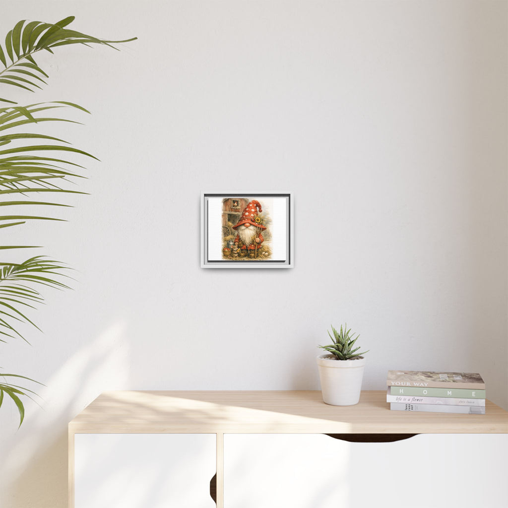 Copy of High Hat Farmhouse Gnome Art Print — Framed Matte Canvas