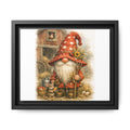 High Hat Farmhouse Gnome Art Print — Framed Matte Canvas