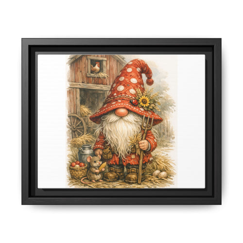 Copy of High Hat Farmhouse Gnome Art Print — Framed Matte Canvas
