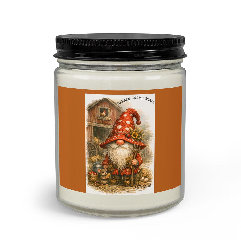 Gnome Garden Candle Set with Matches & Wick Trimmer — Cozy Autumn Home Decor