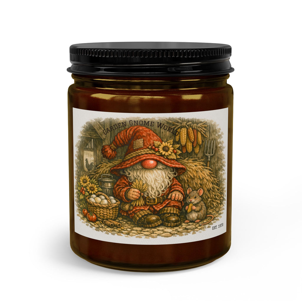 High Hat Barn Gnome Harvest Candle Jar Set — Matches & Wick Trimmer