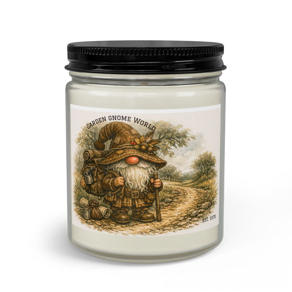Gnome Garden Candle Set — Scented Jar Candle with Matches & Wick Trimmer
