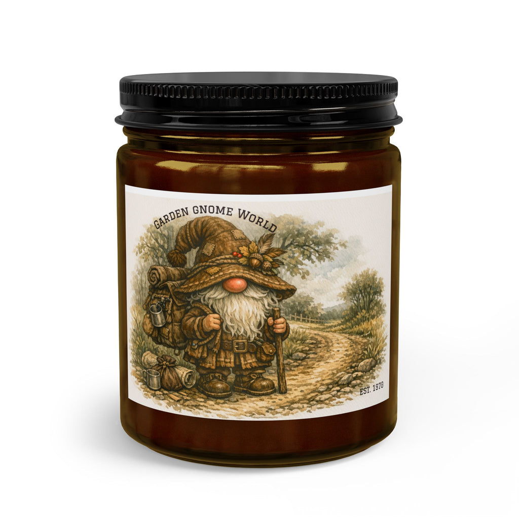 Gnome Garden Candle Set — Scented Jar Candle with Matches & Wick Trimmer