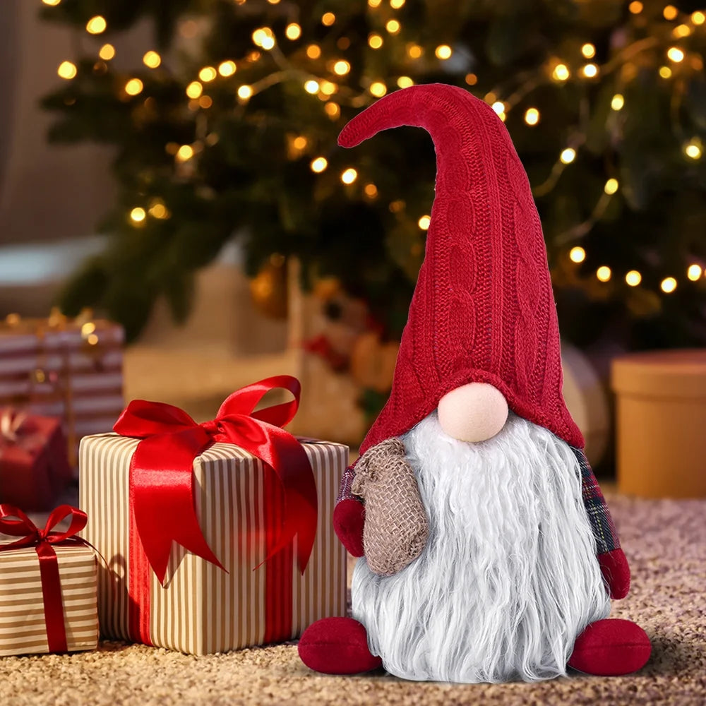 Handcraft Plush Gnome Gonk Doll House Decoration Cute Tomte Dwarf - Sweet Gift for Valentine Christmas Newyear Easter