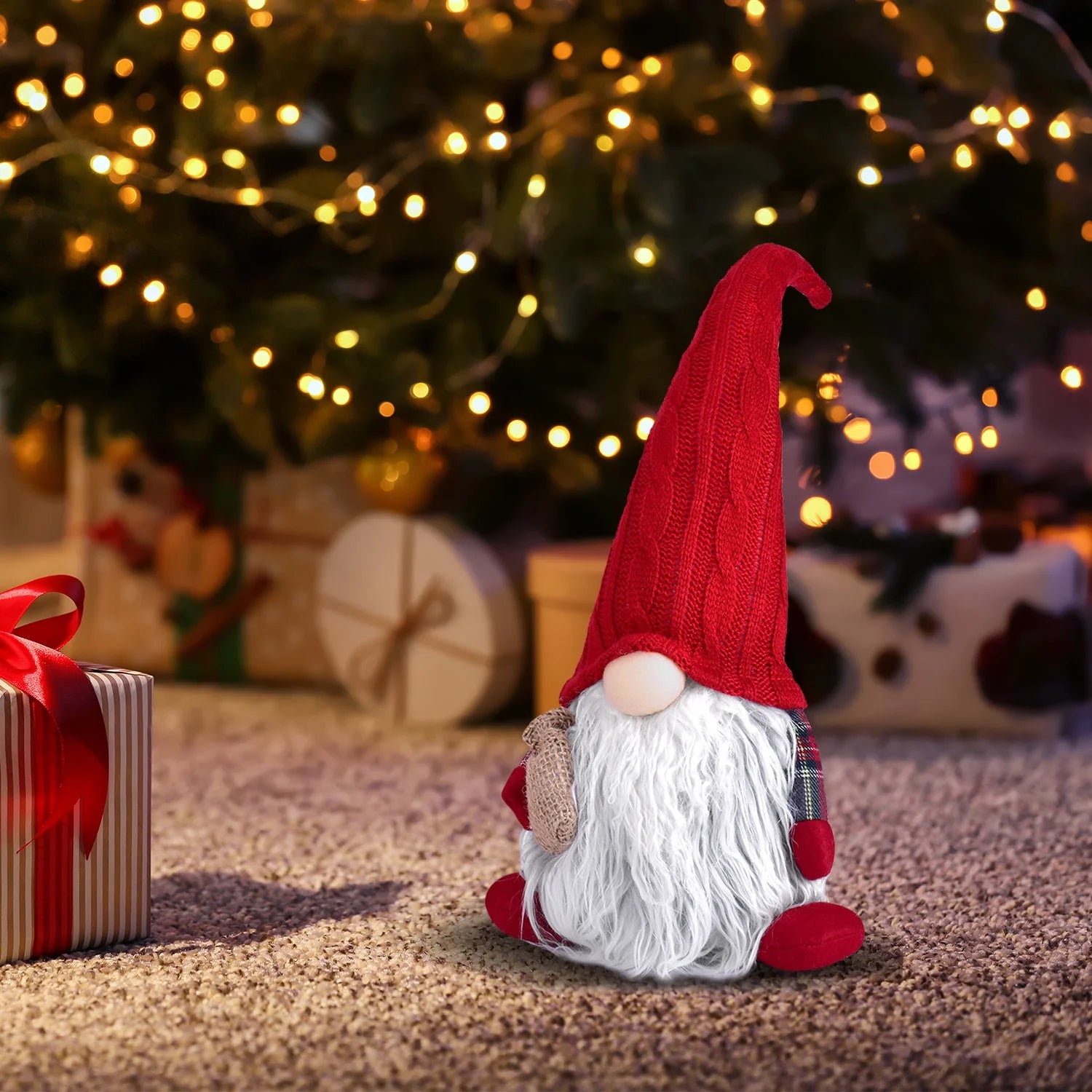 Handcraft Plush Gnome Gonk Doll House Decoration Cute Tomte Dwarf - Sweet Gift for Valentine Christmas Newyear Easter