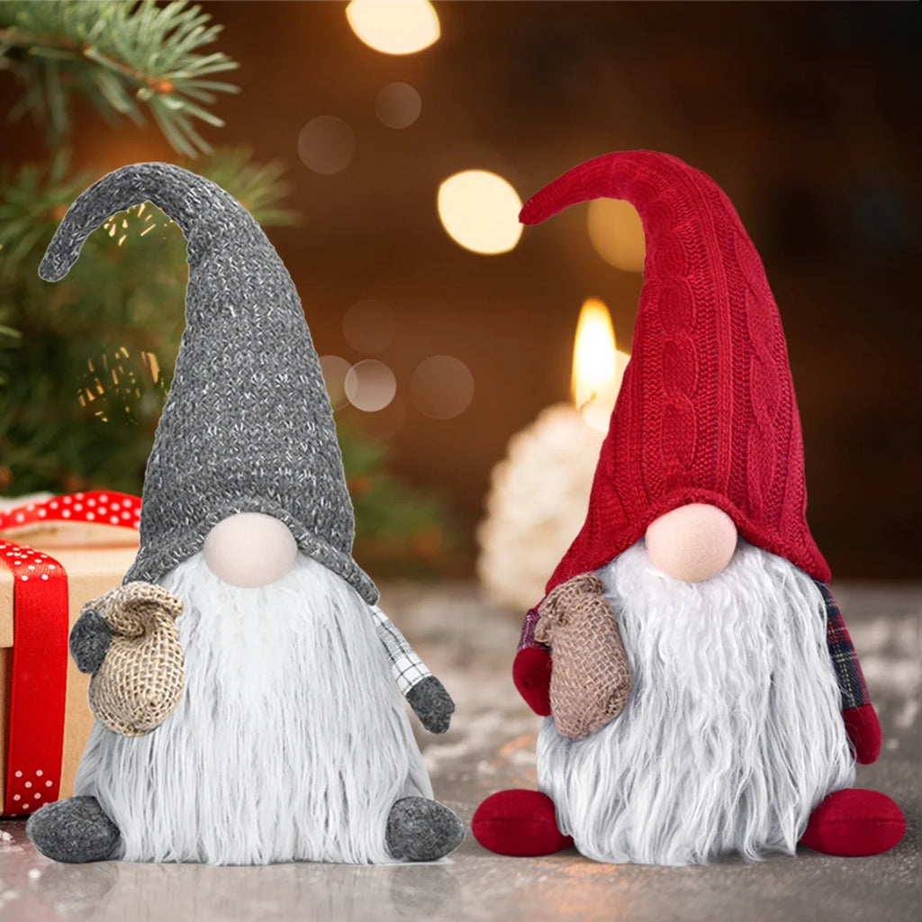 Handcraft Plush Gnome Gonk Doll House Decoration Cute Tomte Dwarf - Sweet Gift for Valentine Christmas Newyear Easter