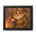 Framed Matte Canvas - Bright Eyes Gnome by Hearthside (Whimsical Woodland Wall Art)