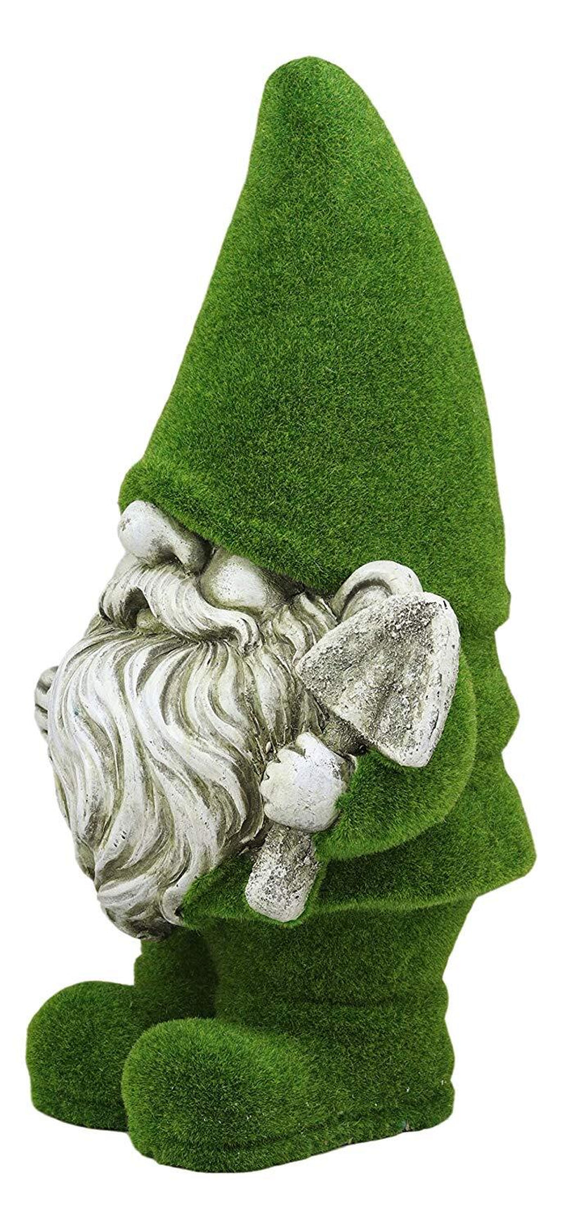Whimsical Green Thumb Gnome with Shovel 