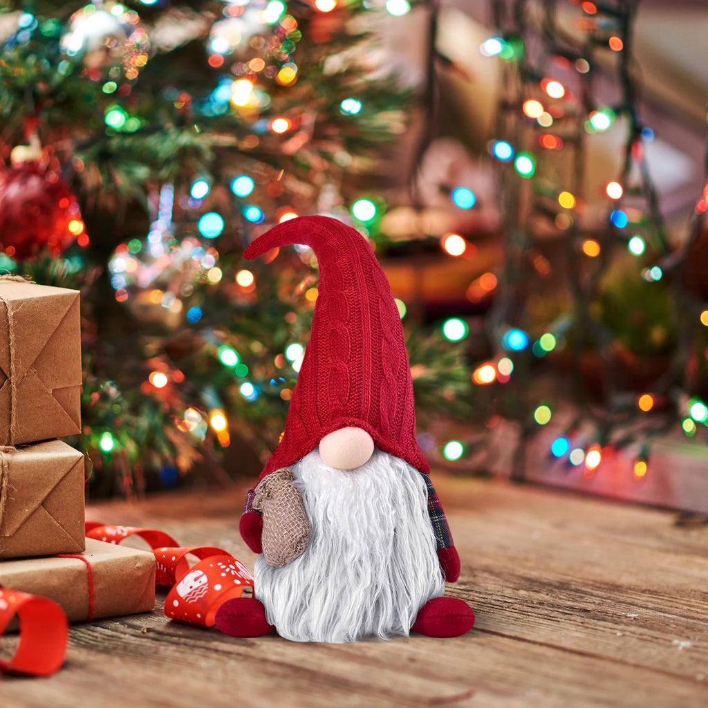 Handcraft Plush Gnome Gonk Doll House Decoration Cute Tomte Dwarf - Sweet Gift for Valentine Christmas Newyear Easter