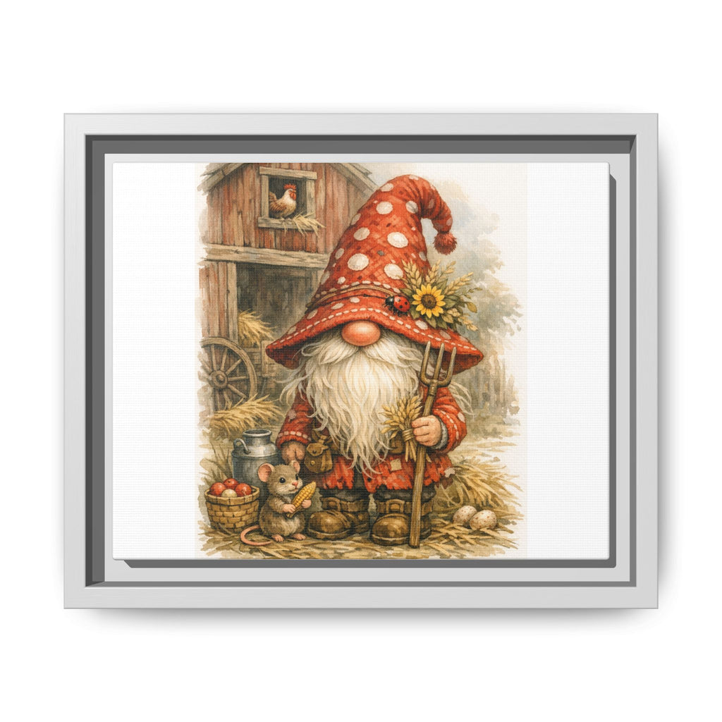 Copy of High Hat Farmhouse Gnome Art Print — Framed Matte Canvas
