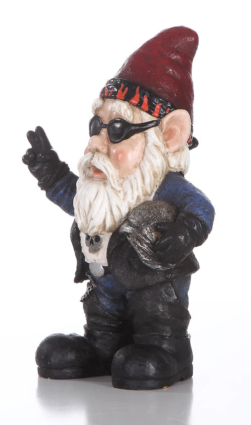 Biker Gnome Statue
