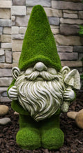 Whimsical Green Thumb Gnome with Shovel 