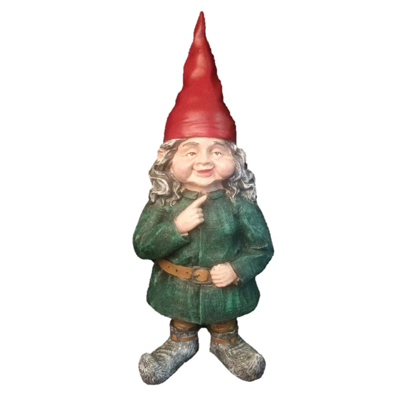 Old World Gnomes Zelda -  Female Gnome Garden Statue