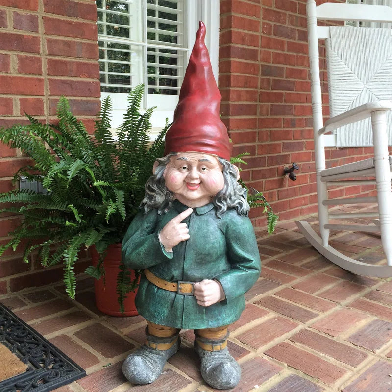 Old World Gnomes Zelda -  Female Gnome Garden Statue