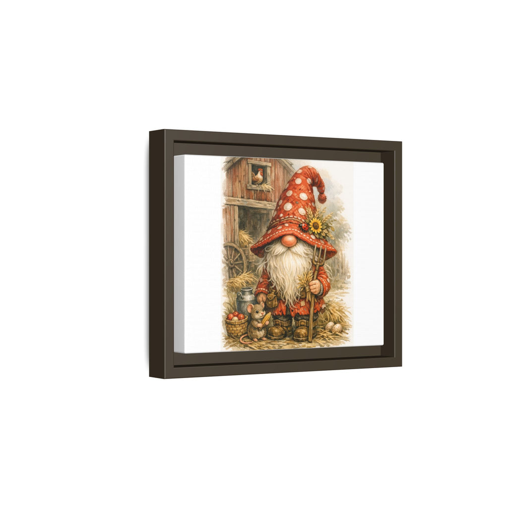 High Hat Farmhouse Gnome Art Print — Framed Matte Canvas