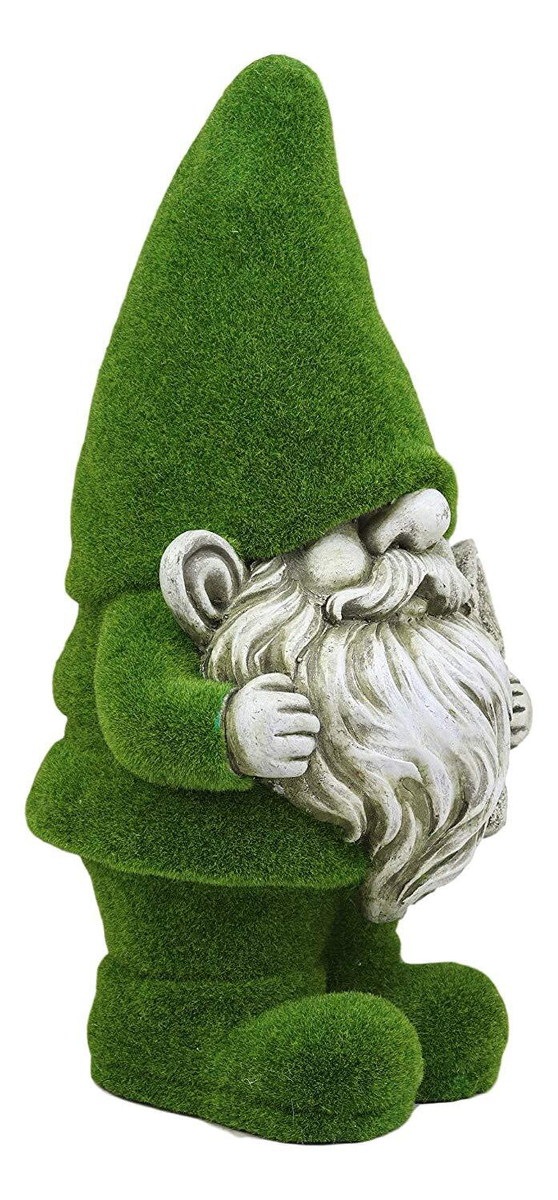 Whimsical Green Thumb Gnome with Shovel 