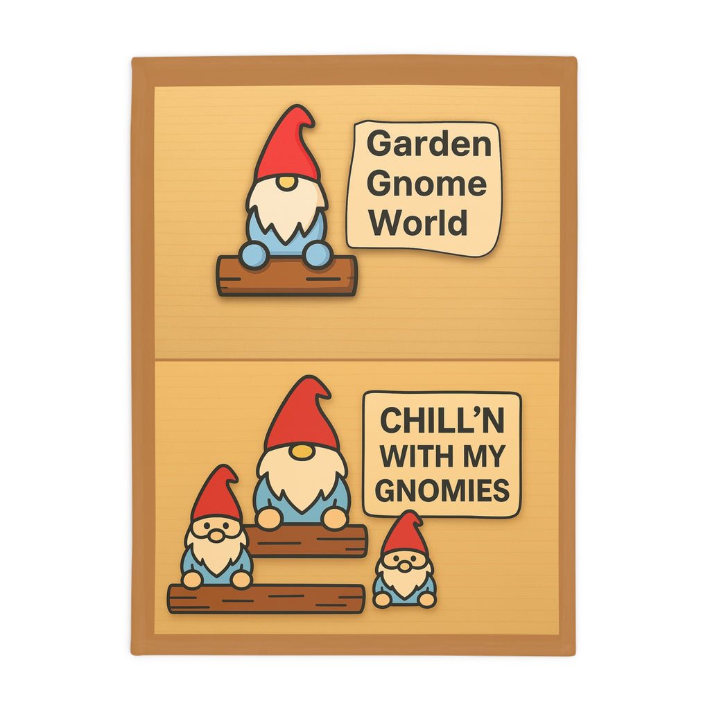 Cozy blanket with gnomes images