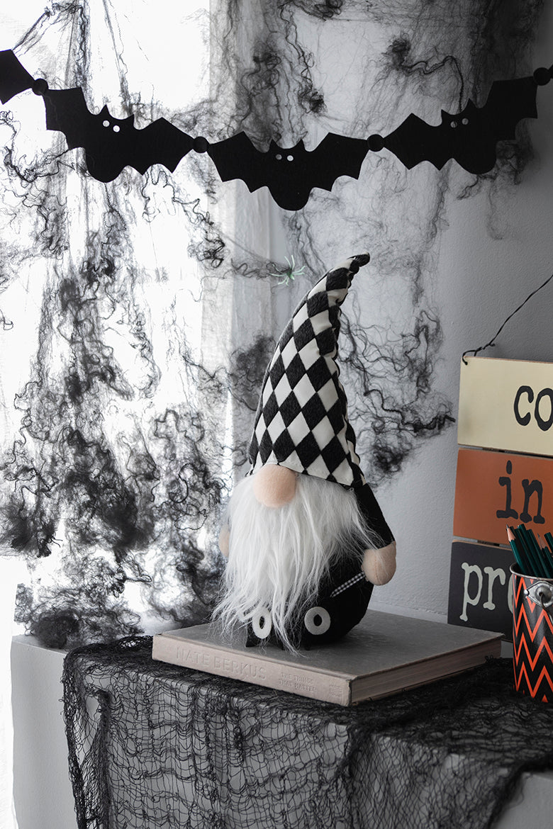 Set of 2 Fabric Gnome Decor with Whimsical Design – Halloween