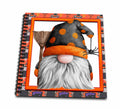 3dRose Cute Halloween Gnome with A Broom and Spider - Drawing Books (db-369201)