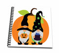 3dRose Halloween Gnomes Witch Wizard Magic Jack O Lantern Giant Pumpkin - Drawing Books (db-371168)