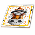 3dRose Halloween Skull, Pumpkin and Gnome Totem Pole Design - Tiles (ct-369147)