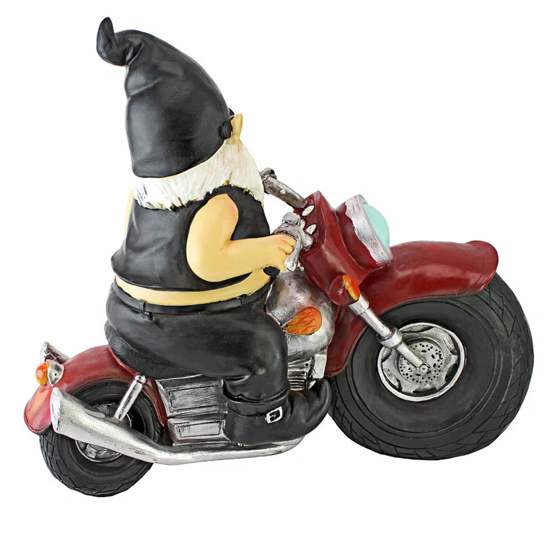 Axle Grease the Biker Gnome Statue