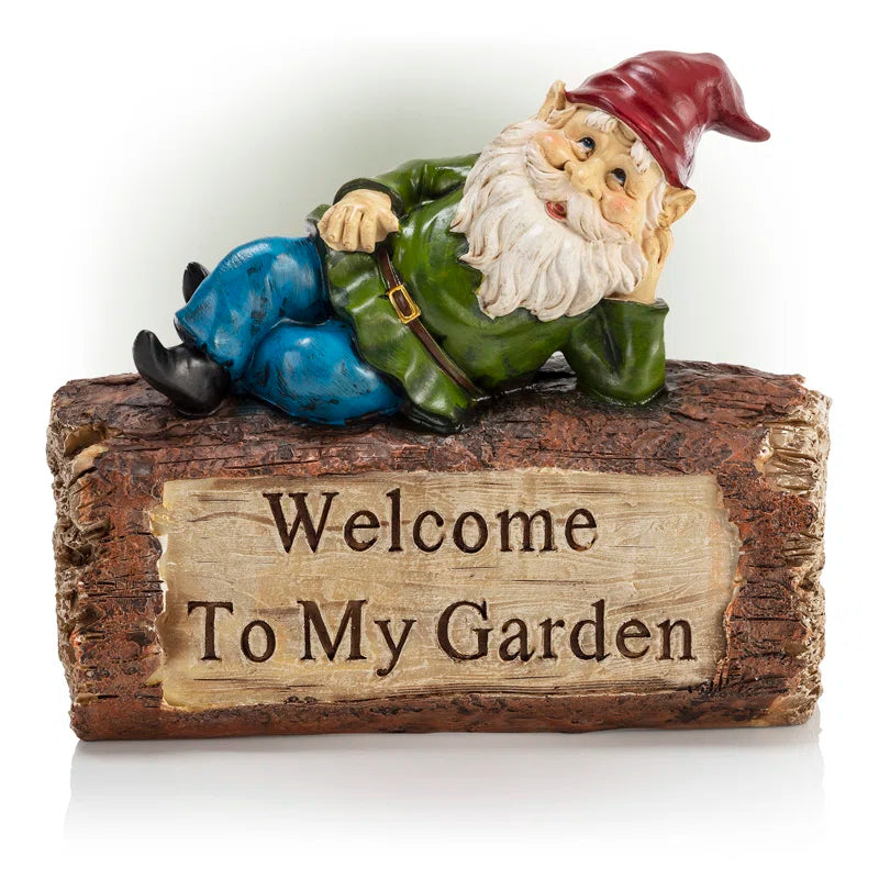 Nyla Gnomes Glass Garden Statue