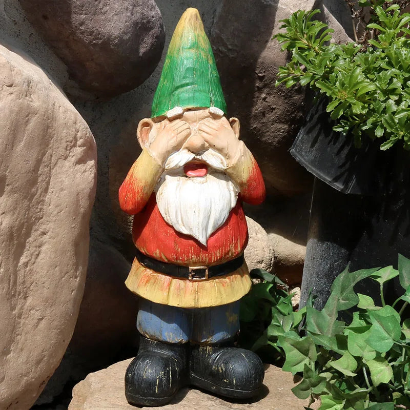 Three Wise Garden Gnomes  3-Piece Set 11.5"