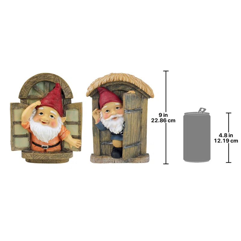 Knothole Gnomes - 2 Piece Garden Welcome Tree Set