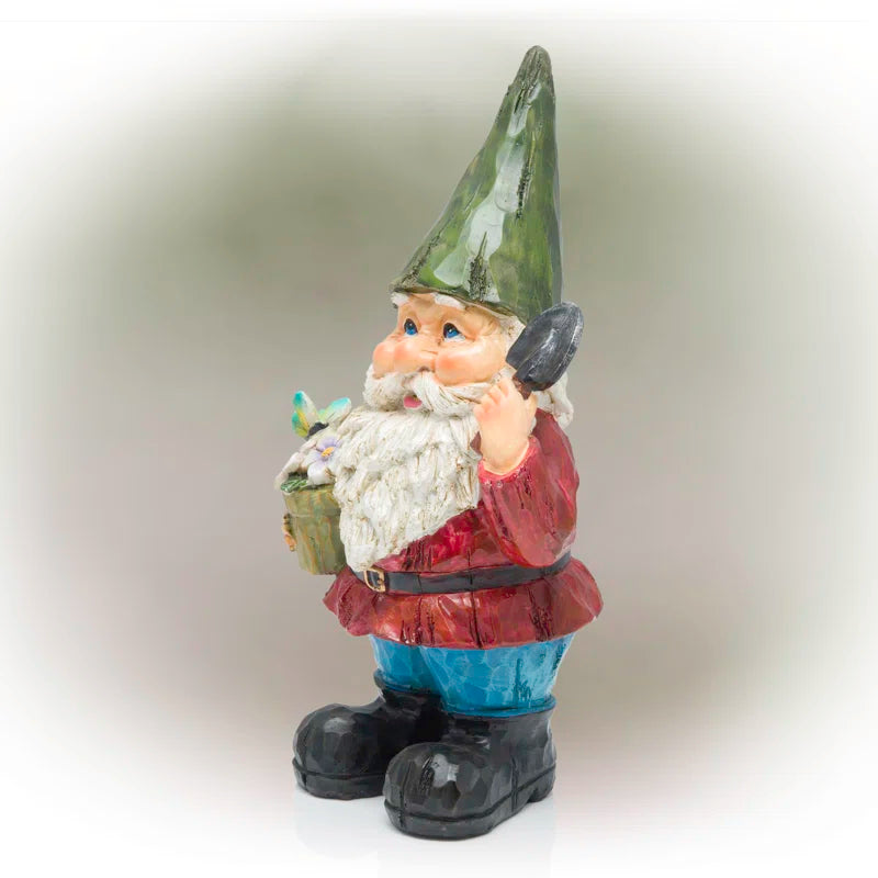Nyla Gnomes Glass Garden Statue