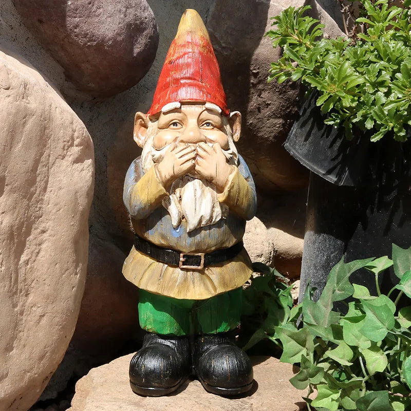 Three Wise Garden Gnomes  3-Piece Set 11.5"