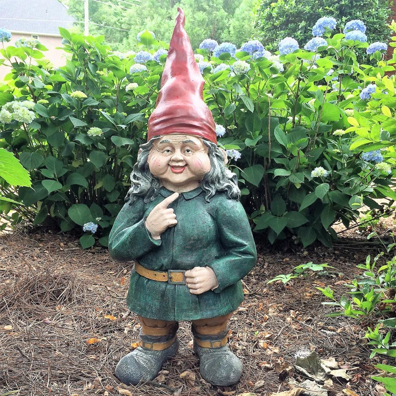 Old World Gnomes Zelda -  Female Gnome Garden Statue