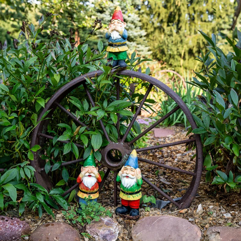 Three Wise Garden Gnomes  3-Piece Set 11.5"