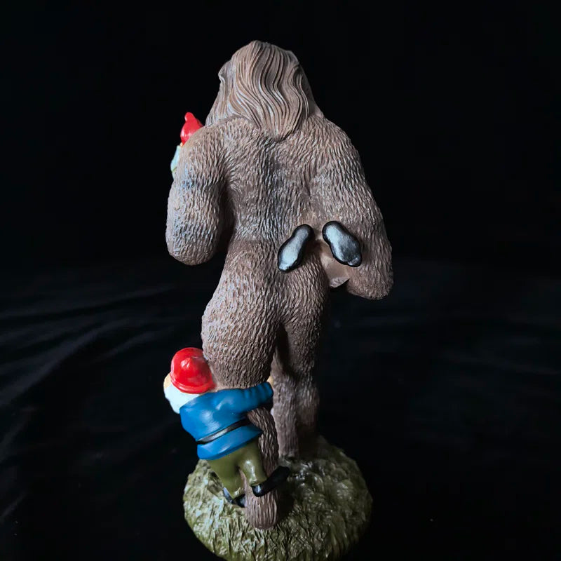 Chimpanzee and Dwarf Statues