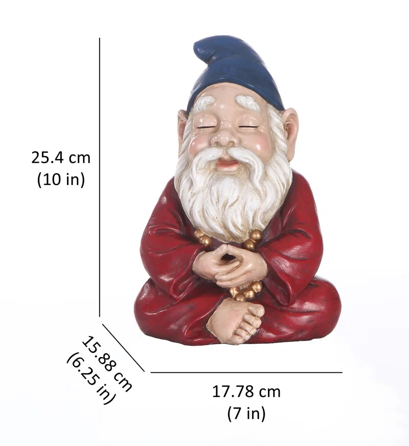 Zen Garden Gnome Statue
