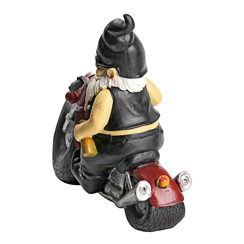Axle Grease the Biker Gnome Statue