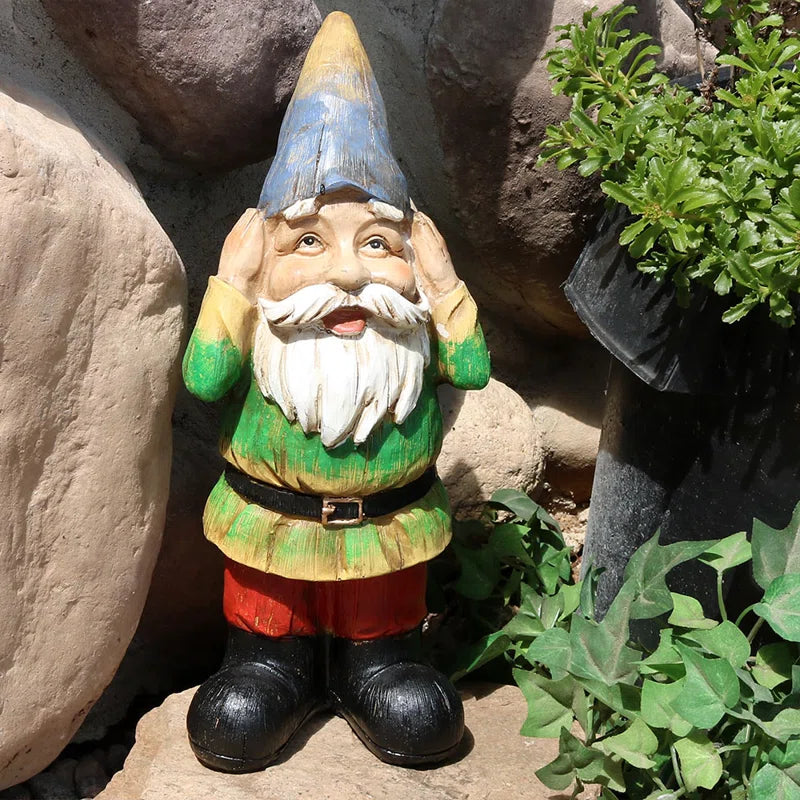 Three Wise Garden Gnomes  3-Piece Set 11.5"